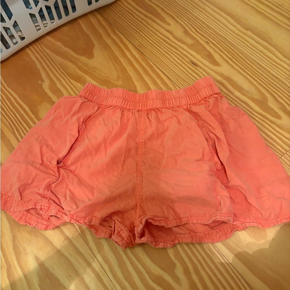FREE PEOPLE GET FREE POPLIN PULL-ON SHORTS